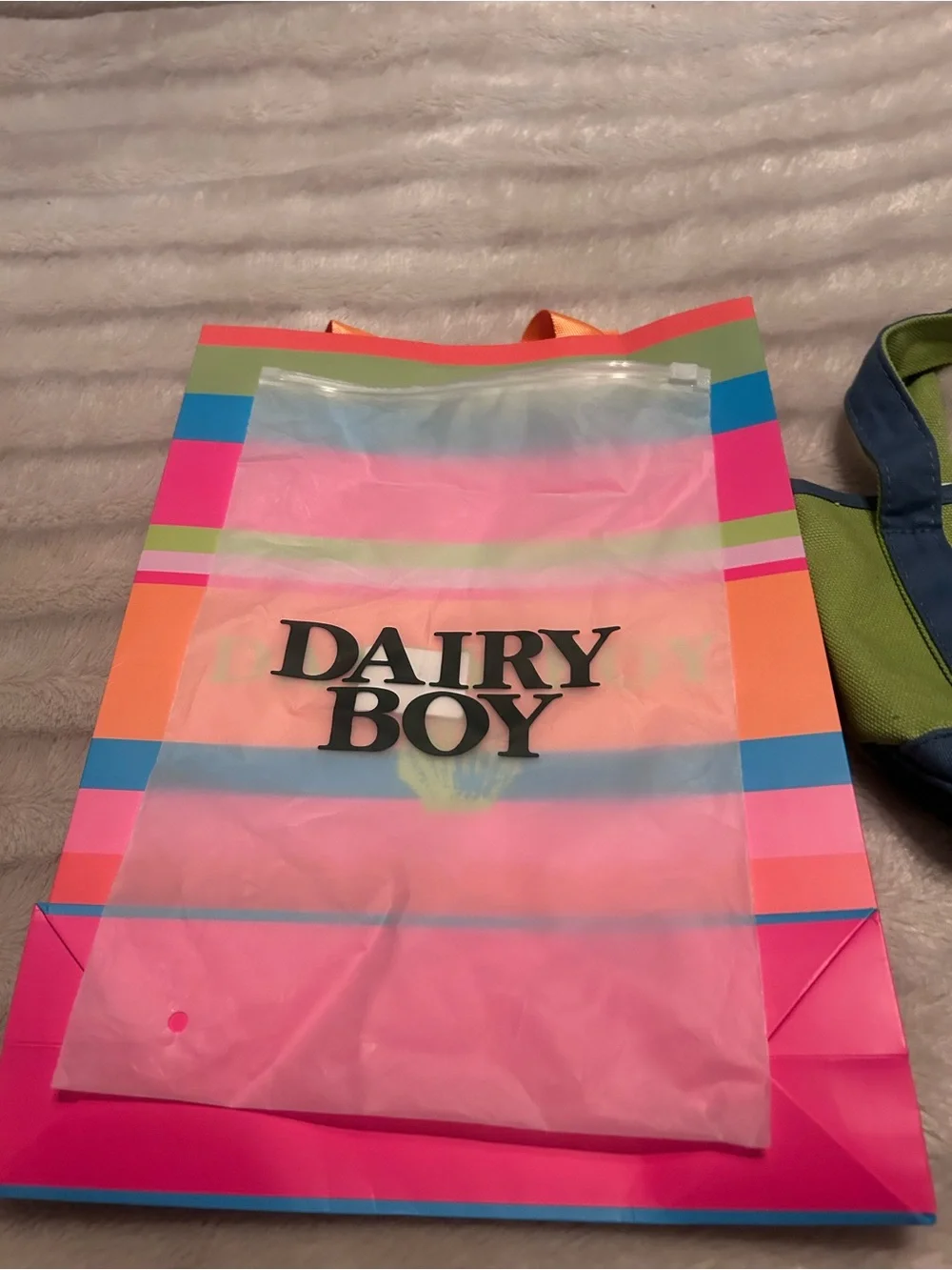 Dairy Boy Essentials Tote in Key Lime NWT